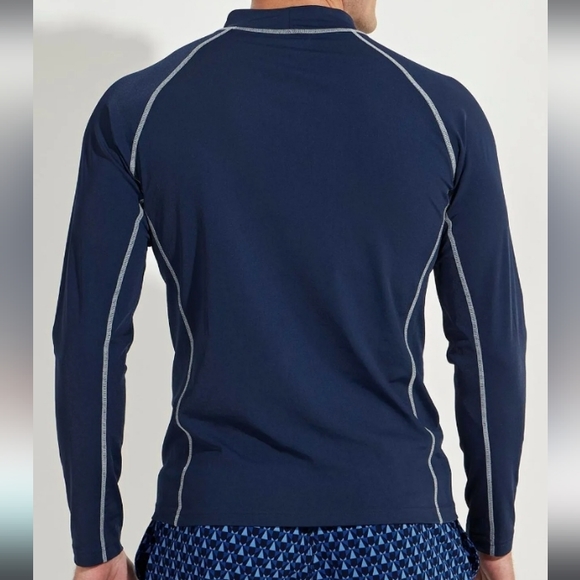 Coolibar Swim Coolibar Mens Tulum Long Sleeve Surf Rash Guard